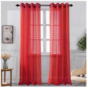 Karen Sheer Grommet-Top Single Curtain Panel_RDSHR